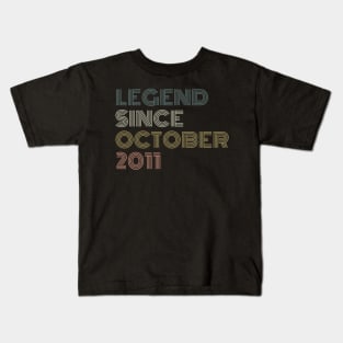 Legend Since October 2011 Kids T-Shirt